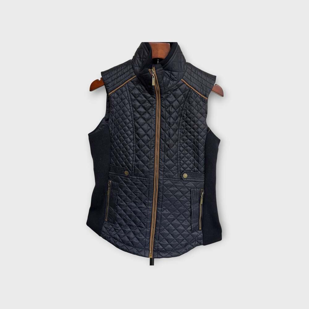 Gallery New York Women's Quilted Full-Zip Vest, Navy